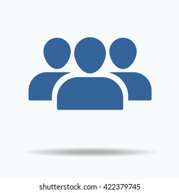 User Profile Group Set Icon Symbol. Flat icon, One of set web icons.