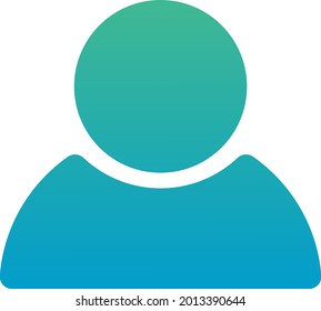 User Profile Icon - Amazing flat simple vector icon of a figure suitable for website, apps, icon, profile page, user avatar, design assets and illustration purpose in general - Vector Icons