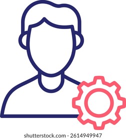 User Profile Icon Color Vector Illustration