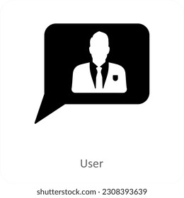 User and profile icon concept