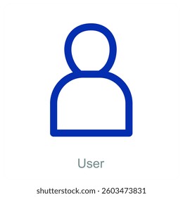 User and profile icon concept