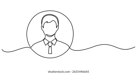 user profile icon continuous one line drawing, Continuous Line Drawing of Data Privacy Icon. Hand Drawn Symbol Vector Illustration, User person icon continuous one line drawing isolate outline vector 