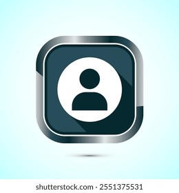 Ilustración de diseño de icono de perfil de usuario, Avatar de perfil de usuario, Diseño de Botón de sombra gris