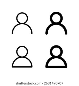User profile icon featuring human silhouettes, representing account, login, contact, or personal identification