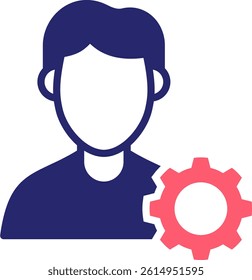 User Profile Icon Fill Vector Illustration