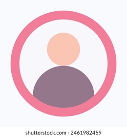 User Profil-Symbol, flache Art isolierte Vektorgrafik-Symbol.