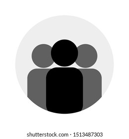 user profile icon isolated on white background. vector illustration 
