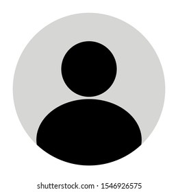 user profile icon isolated on white background. vector illustration