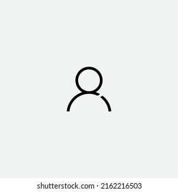 User Profile Icon with line