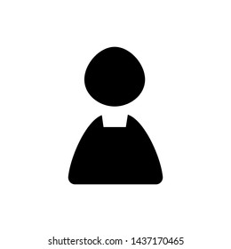User profile icon. Logo in and log out button