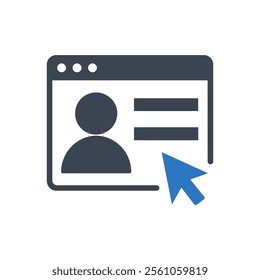 User Profile Icon On White Background
