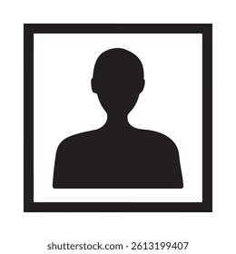 User Profile Icon Representing Identity, Digital Presence, and Personal Avatar Editable Vector Illustration isolated on a white background
