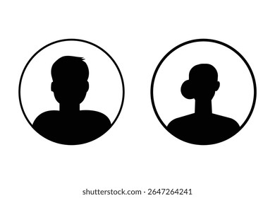 user profile icon set. Avatar, user profile, person icon, gender neutral silhouette, profile picture. Suitable for social media profiles, icons, screensavers and as a template. profiles for unknown. 