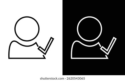 User profile icon set. Set of flat style vector avatar person icons for user profile or login buttons.