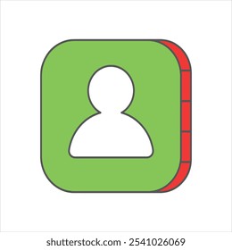 User profile icon set,person, avatar, sign up button