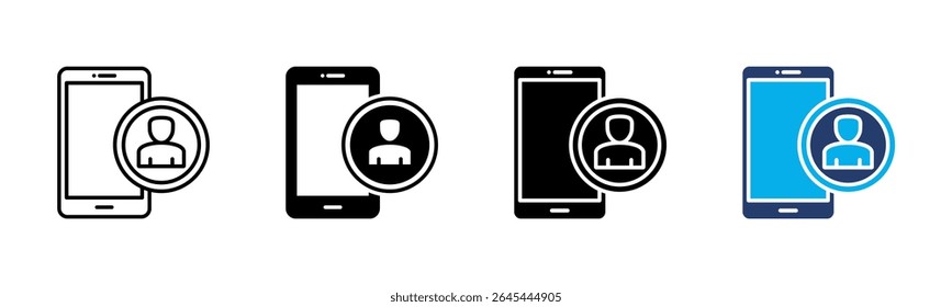 User Profile icon sheet multiple style collection