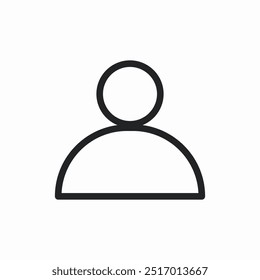 user profile icon sign vector