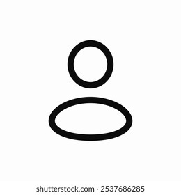 user profile icon sign vector