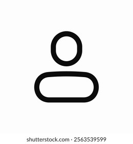 user profile icon sign vector