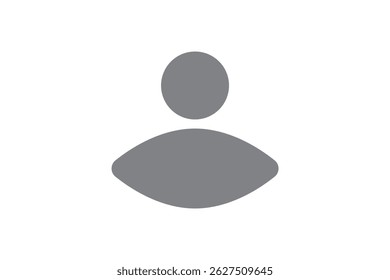 Vector de signo de icono de perfil de usuario