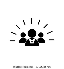 Ícone de perfil do usuário, uma silhueta de cabeça e ombros simples. Um símbolo que representa uma equipe, funcionário ou cliente.