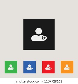 User profile icon, stock vector illustration, EPS10.