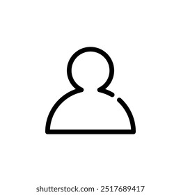 user, profile icon symbol vector template