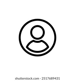 user, profile icon symbol vector template