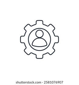User or Profile icon symbol vector sign isolated on white background illustration for graphic and web design