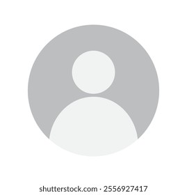 User profile icon vector. Avatar or person icon. Profile picture, portrait symbol. Blank profile silhouette vector.