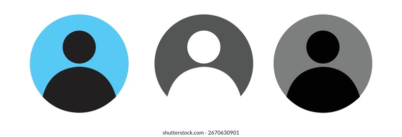 User profile icon vector. Avatar or person icon. Profile picture