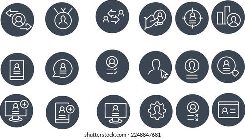 User profile icon vector design
