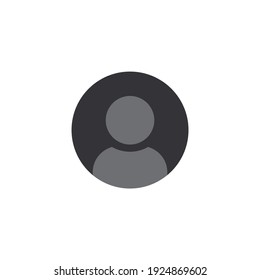 User profile icon vector. People icon symbol in trendy flat design