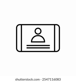 ícone do perfil do usuário sinal de vetor