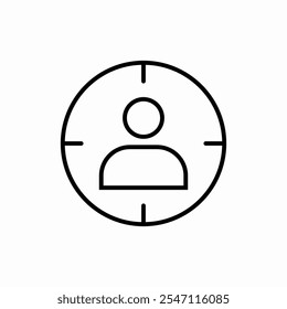 Benutzerprofil, Symbol, Vektorzeichen