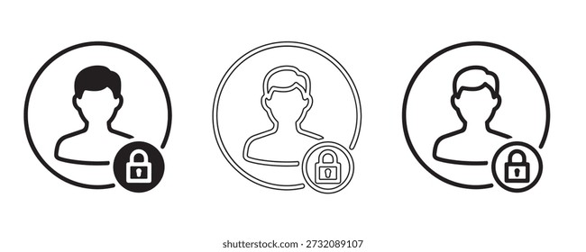 User Profile Icons: A visual representation of user profile security, depicted through a series of icons, each showcasing a silhouette of a person within a circular frame.