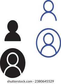 User profile login or access authentication icon