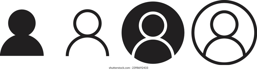 User profile login or access authentication icon vector illustration image.