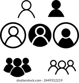 User profile login or access authentication icon isolated on transparent background.