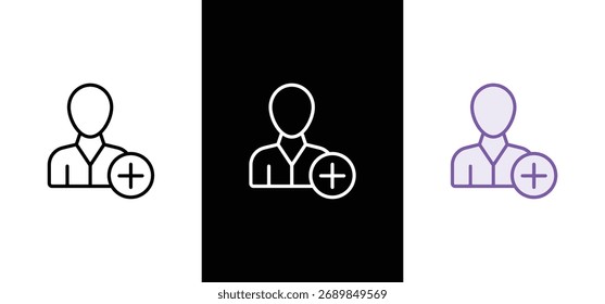 Inicio de sesión de perfil de usuario, icono de usuario, Vector de avatar.