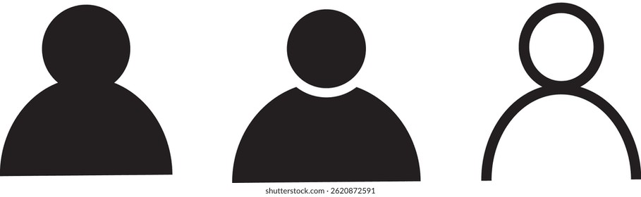 User profile login icon. invalid user profile symbol. Warning, alert and issue user icon. User profile icon in trendy flat sign design.
