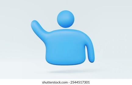 Nome do perfil do usuário pessoas ícone de saudação Conta verificação de registro pessoal online nome do usuário senha login proteção de segurança da web. identificação, vetor 3D. ilustração. elementos