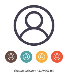 Benutzerprofil, People-Symbol einzeln auf weißem Hintergrund