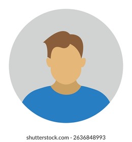 User profile sign symbol vector flat icon