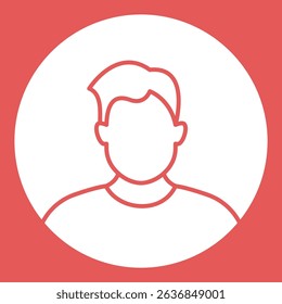 User profile sign symbol vector flat icon
