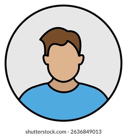 User profile sign symbol vector flat icon