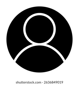User profile sign symbol vector flat icon