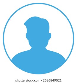 User profile sign symbol vector flat icon
