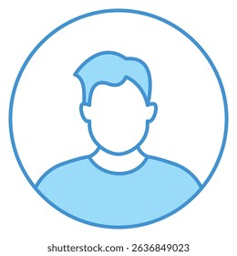 User profile sign symbol vector flat icon