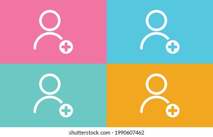 User profile sign web icon with check mark glyph. User authorized illustration design item. Straight style design icon. Account verified icon. Signed verified profile symbol. User accepted.